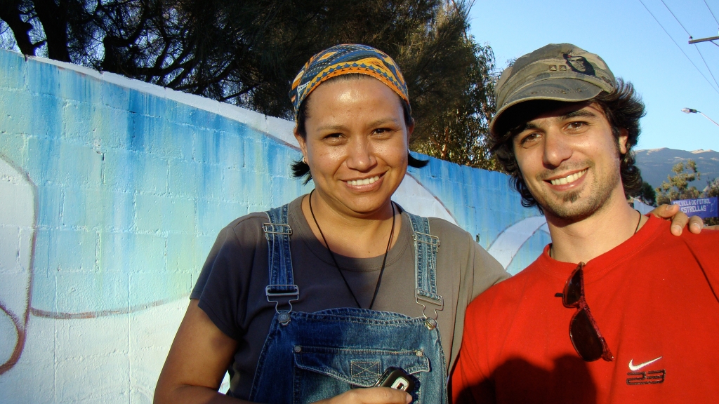 Making of the Mural Cochabamba, Bolivia by Mona Caron