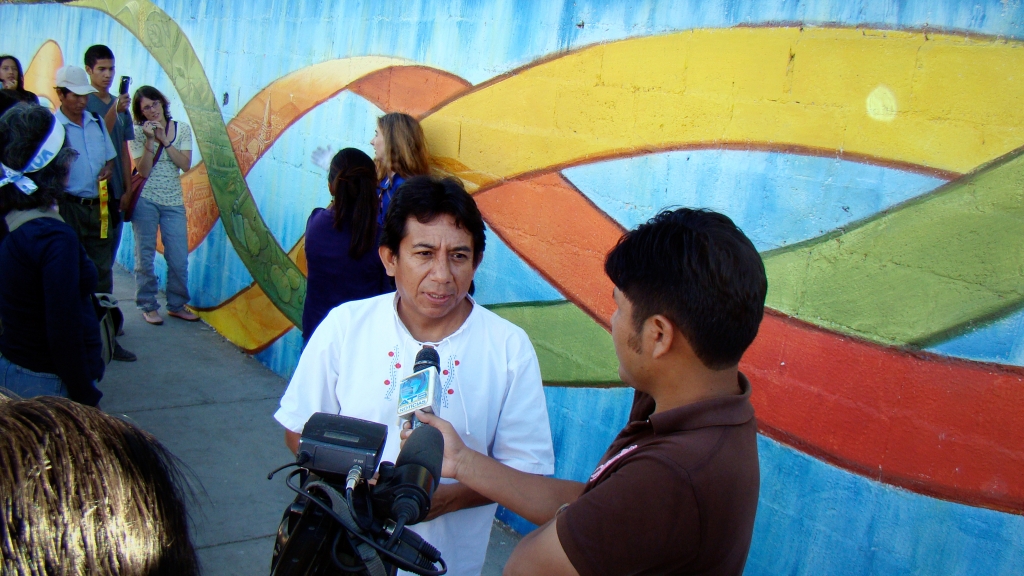 Unveiling the Mural Cochabamba, Bolivia by Mona Caron