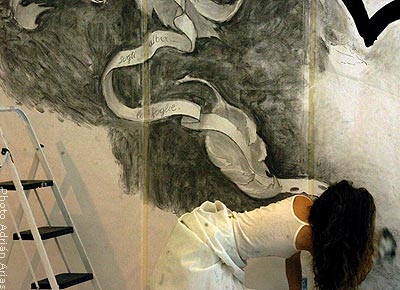 Mona Caron Drawing at Illusion5 MAAP